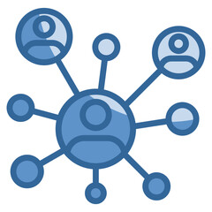 Networking Icon Element For Design