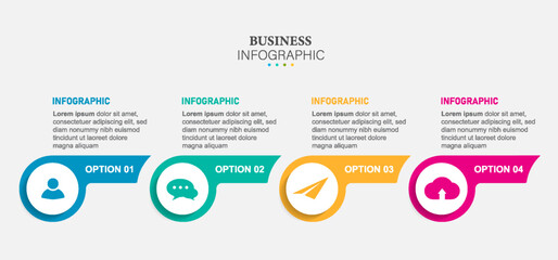 Obraz premium arrows infographic elements. Business template for presentation. Vector concept with 6 options or steps.