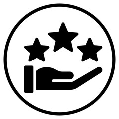 stars glyph icon