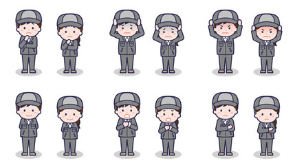 工場作業員の男女 05