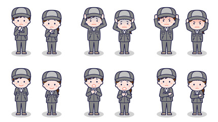 工場作業員の男女 05