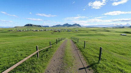 Fototapeta premium Serene Rural Landscape