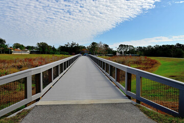 Pedestrian Boardwalk to Distant Playground