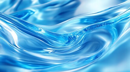 Abstract representation of flowing blue water, showcasing fluid dynamics and texture.