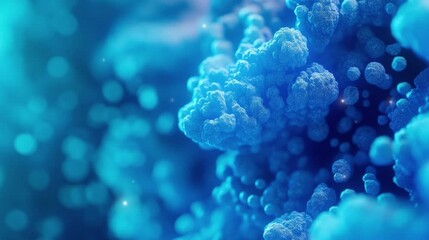 Coral reef in the blue sea