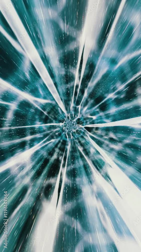 Canvas Prints star warp light speed space loop