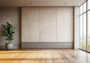 Fototapeta premium empty room with floor 