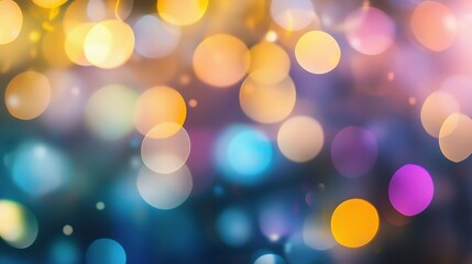 Obraz premium Abstract Light Bokeh Effects with Blurred Background in Office