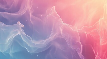 Ethereal Pastel Abstract Background with Bokeh Effect and Lines