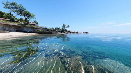 Obraz premium Tranquil Beach Scene