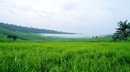 Fototapeta premium Misty Morning Landscape