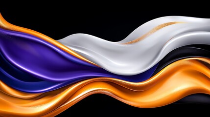 Naklejka premium Abstract Colorful Fluid Waves