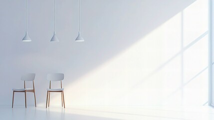 Minimalist Office Space with Ample Copy Area and Clean Design