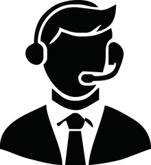 Customer service icon vector. EPS 10 editable vector