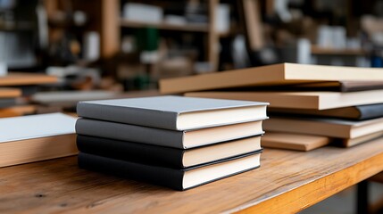 Artisan Handmade Books and Journals in a Workshop
