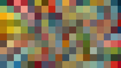 Colorful illustration of square shapes pixel.