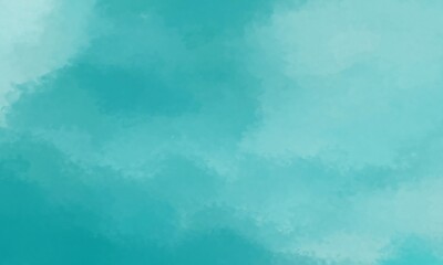 Dreamy Teal Watercolor Wash Abstract Background