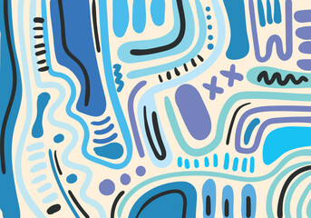 Background. Line scribble abstract shapes, modern pattern, for printing. Poster, wallpaper