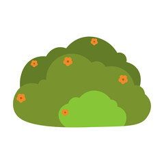 Grass Border Decorative with Flat Cartoon Design. Vector Illustration