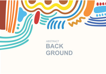 Scribble style background. Free abstract shapes, modern patterns, for printing. Posters, wallpapers