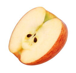 half red apple (Envy Apple) isolated, transparent PNG, PNG format
