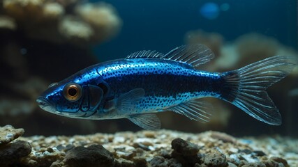 Fototapeta premium Next-Gen Conservation: The Robotic Devils Hole Pup fish Revolution