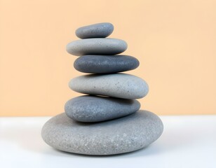 zen, stones, stacked, arranged, flat, white, surface, beige, background, clean, balance, harmony, calm, minimalist, serene, tranquil, meditative, peaceful, nature, simplicity, alignment, symmetry,