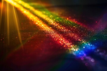 Vibrant spectrum light glitter