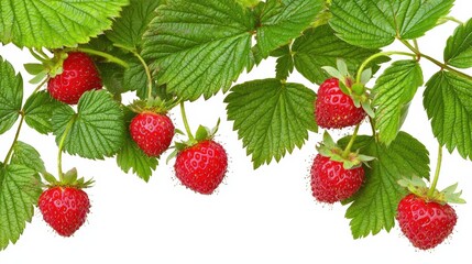 Strawberry harvesting action farm fruit photography natural setting close-up view organic concept