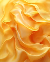 Fototapeta premium Abstract yellow silk fabric texture.
