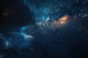 Naklejka premium Stunning cosmic galaxy view