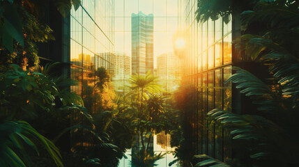 Obraz premium A corporate report highlighting ESG (Environmental, Social, Governance) metrics within the green energy sector,