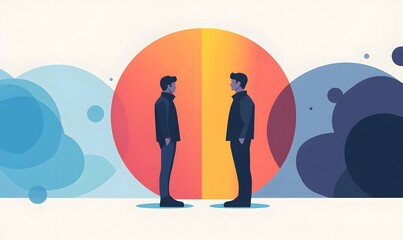 The couple is happily and smiling,generation AI