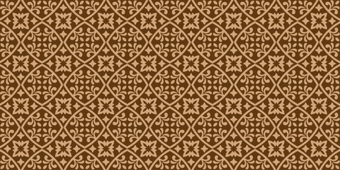 Islamic Seamless geometric pattern in authentic arabian Subtle simple golden islamic design style. 