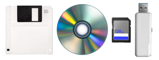 色々なデータ記憶媒体