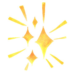 Diamond glitter shining watercolor sign illustration for decoration on mark at important, luxury, entertainment and galaxy concept.