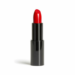 Red Lipstick in Black Tube, makeup, cosmetics, beauty, cosmetic product, beauty product