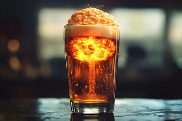 The Explosive Delight: A Pint of Atomic Beer