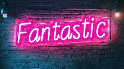 Obraz premium A neon-style 