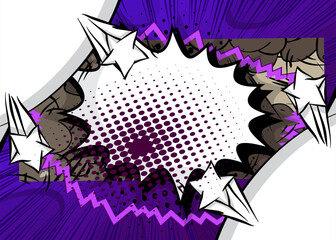 Cartoon Background, comic book backdrop. Retro vector comics pop art design.