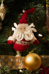 Santa Claus tree decoration, for christmas season.