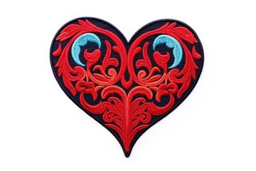 Heart red white background celebration.