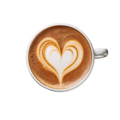 Taza de caf&eacute; negro de arte latte