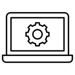 Laptop  Icon Element For Design