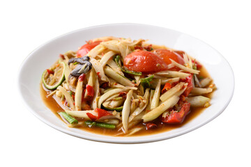 Spicy papaya salad (Som Tum), Thai food