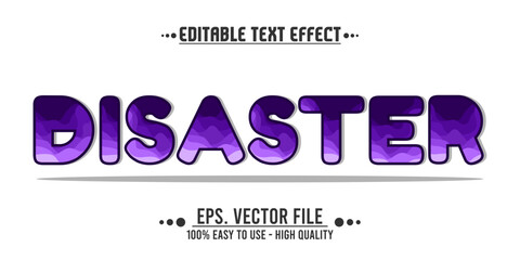 disaster typography word, vector illustration design, for poster design needs, banners, news and others. eps file