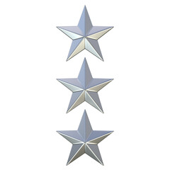 Obraz premium Officer Insignia Lieutenant General isolated on white