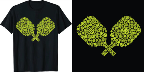 Retro Vintage Crossed Pickleball Paddle Design, Pickle ball Paddle T-shirt Design, Vintage Pickleball Paddle illustration