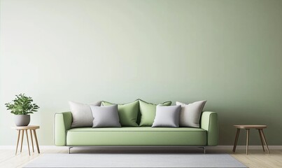 Fototapeta premium green living room 
