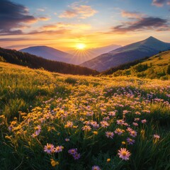Obraz premium magical sunset